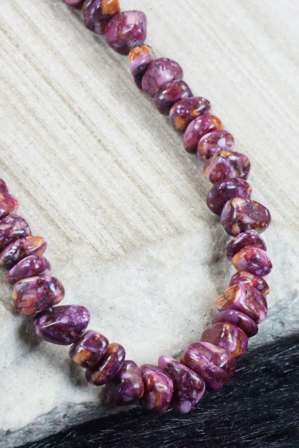 Spiny Oyster & Sterling Silver Necklace - Louise Joe