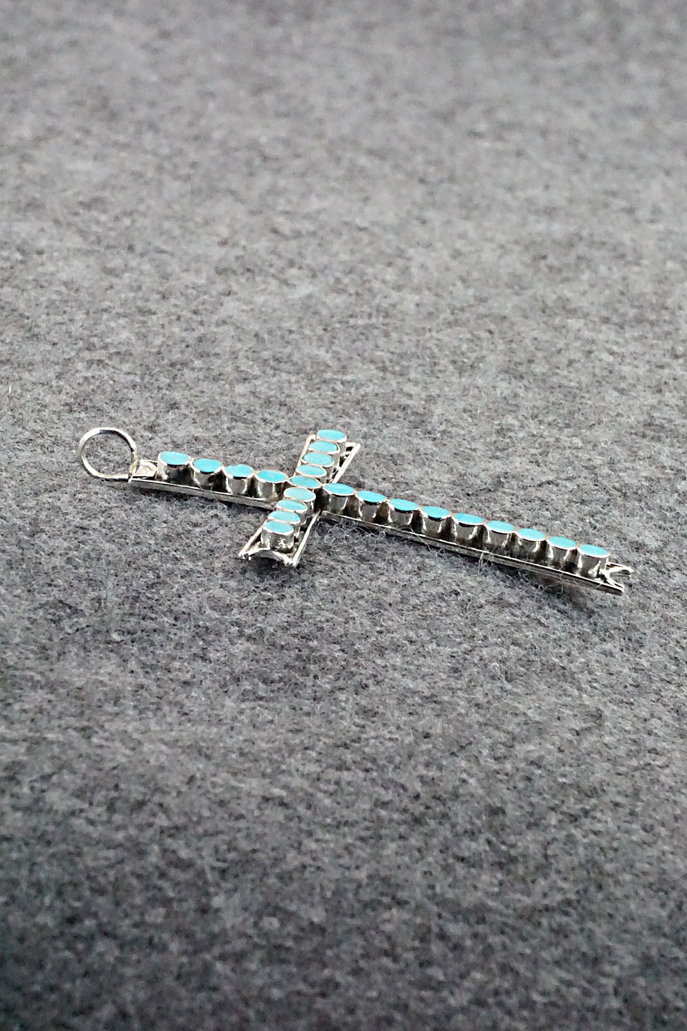 Turquoise & Sterling Silver Pendant - Vincent Abeita