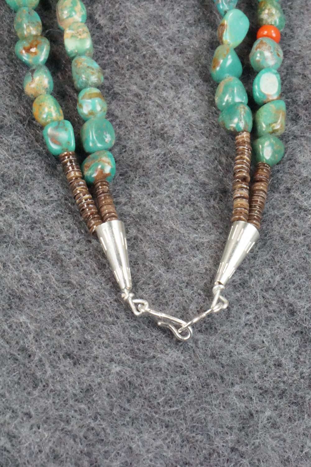 Turquoise, Coral & Shell Necklace - Ramona Bird