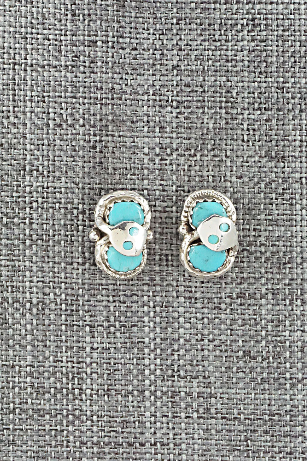 Turquoise & Sterling Silver Earrings - Joy Calavaza