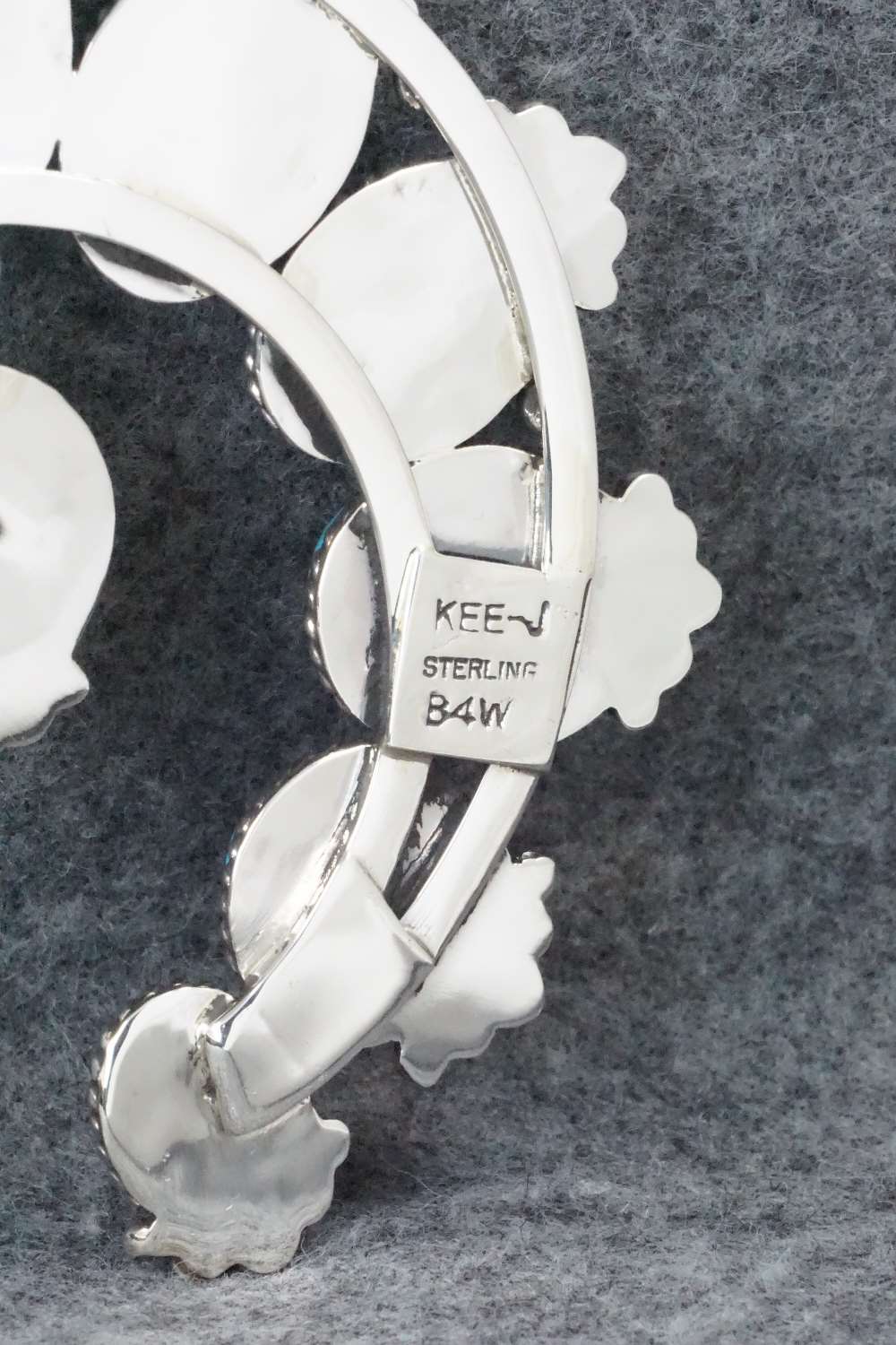 Turquoise and Sterling Silver Naja Pendant - Vernon Johnson