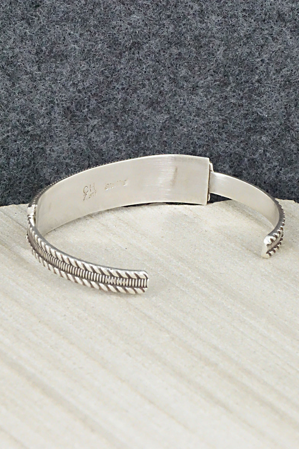 Turquoise & Sterling Silver Inlay Bracelet - Claudine Haloo