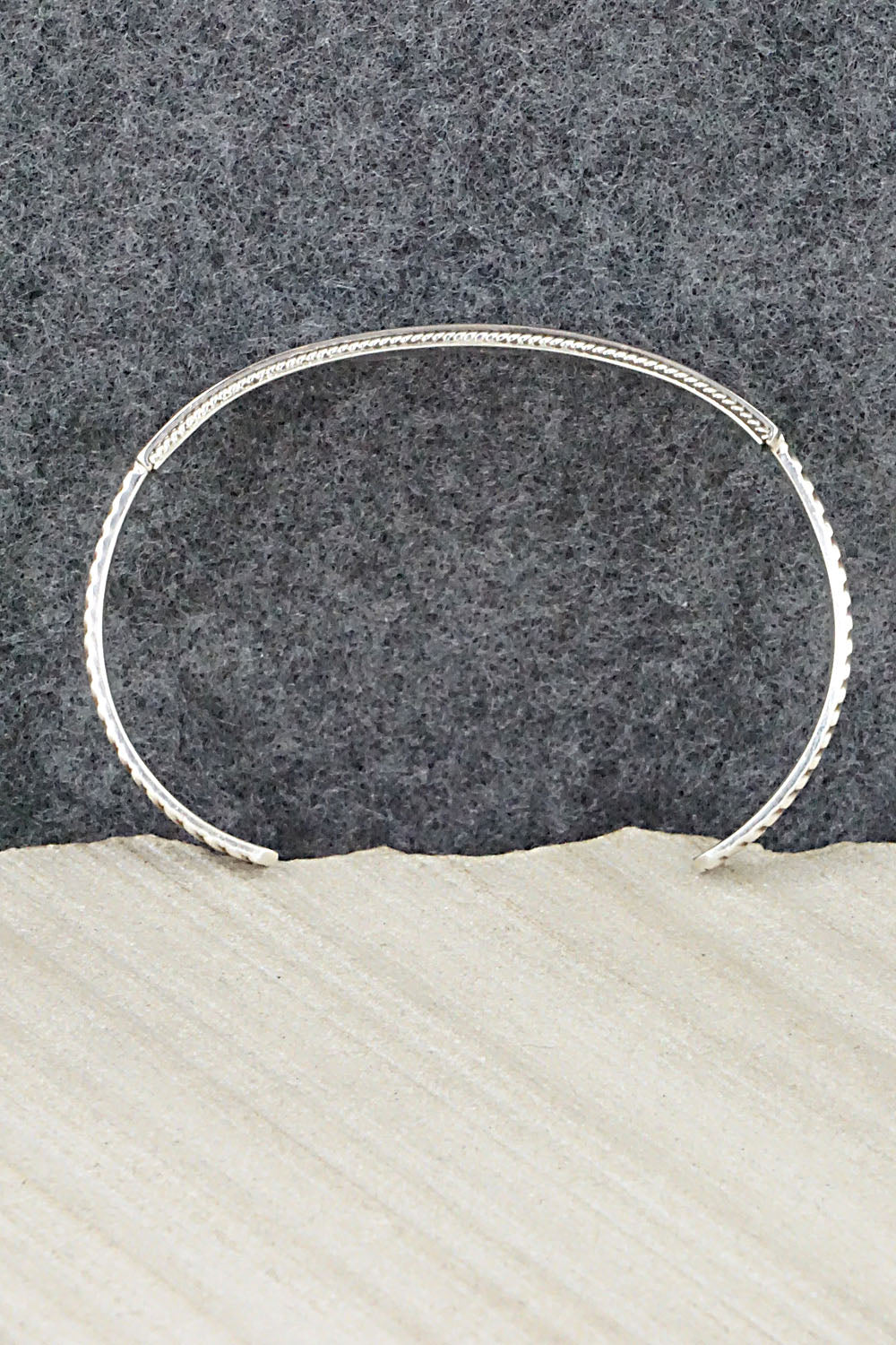 Turquoise & Sterling Silver Inlay Bracelet - Claudine Haloo