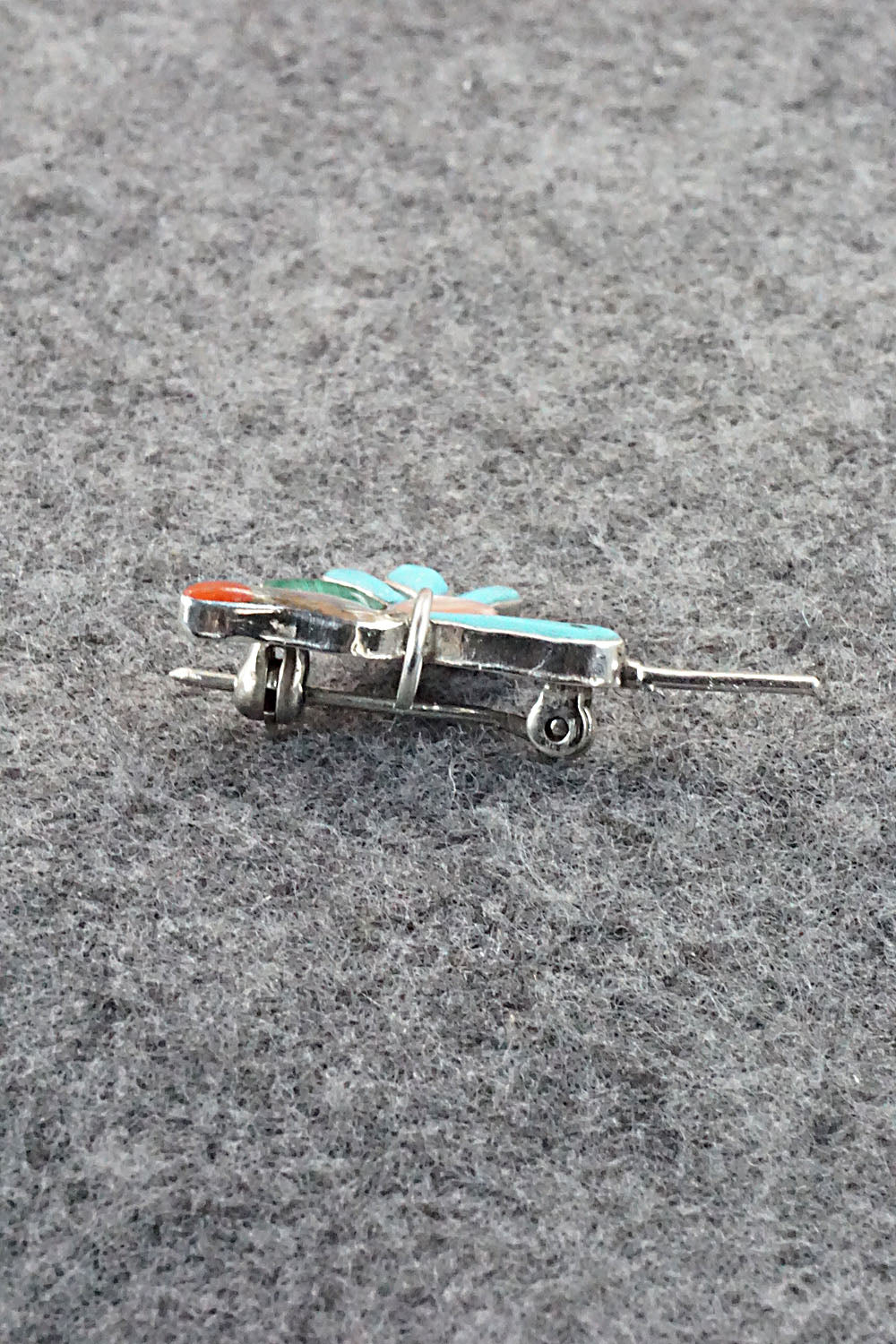 Multi Stone and Sterling Silver Pendant & Pin - India Natewa