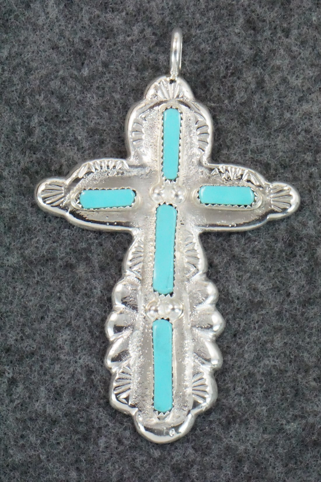 Turquoise & Sterling Silver Pendant - Verona Quam