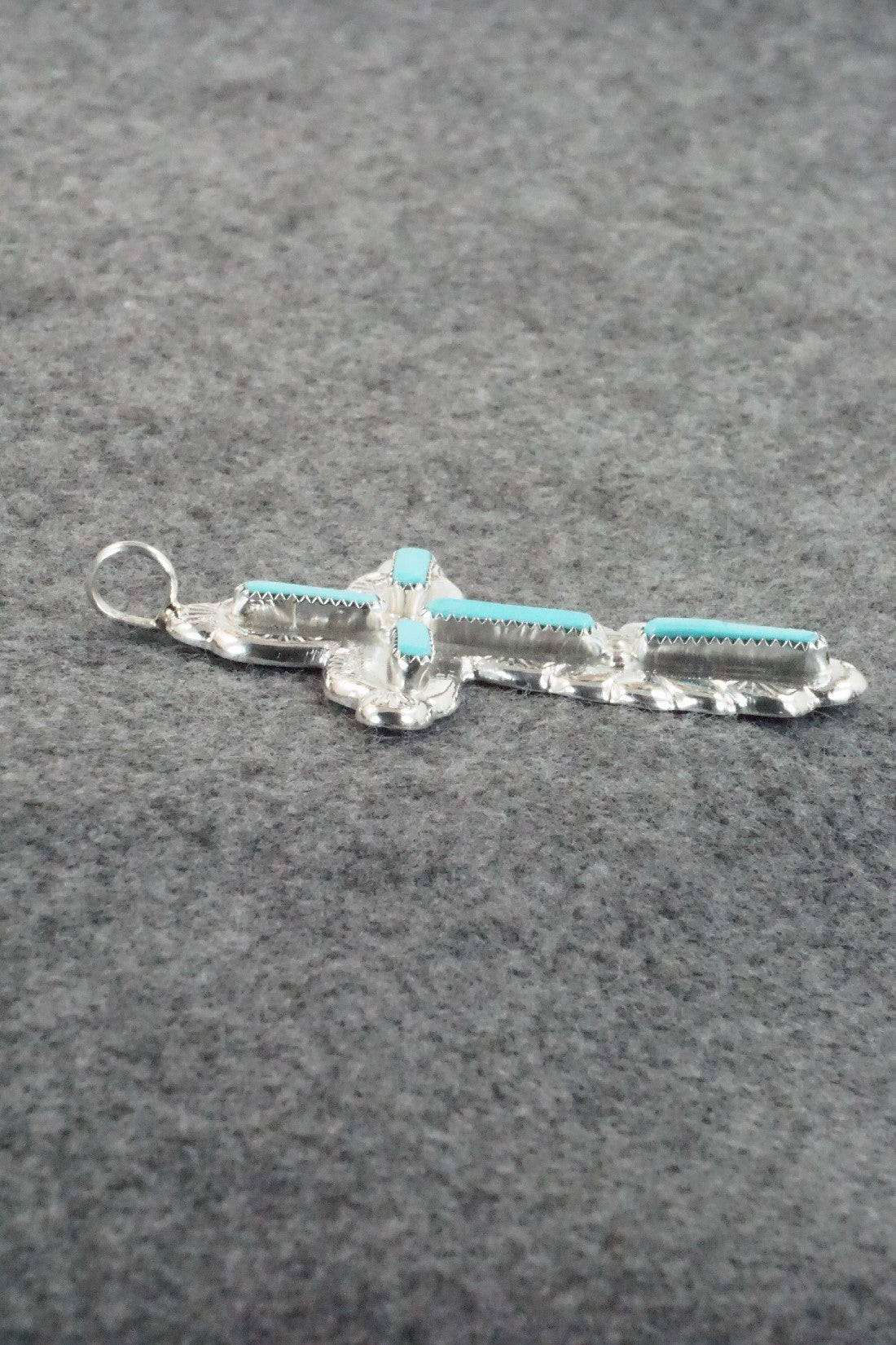 Turquoise & Sterling Silver Pendant - Verona Quam