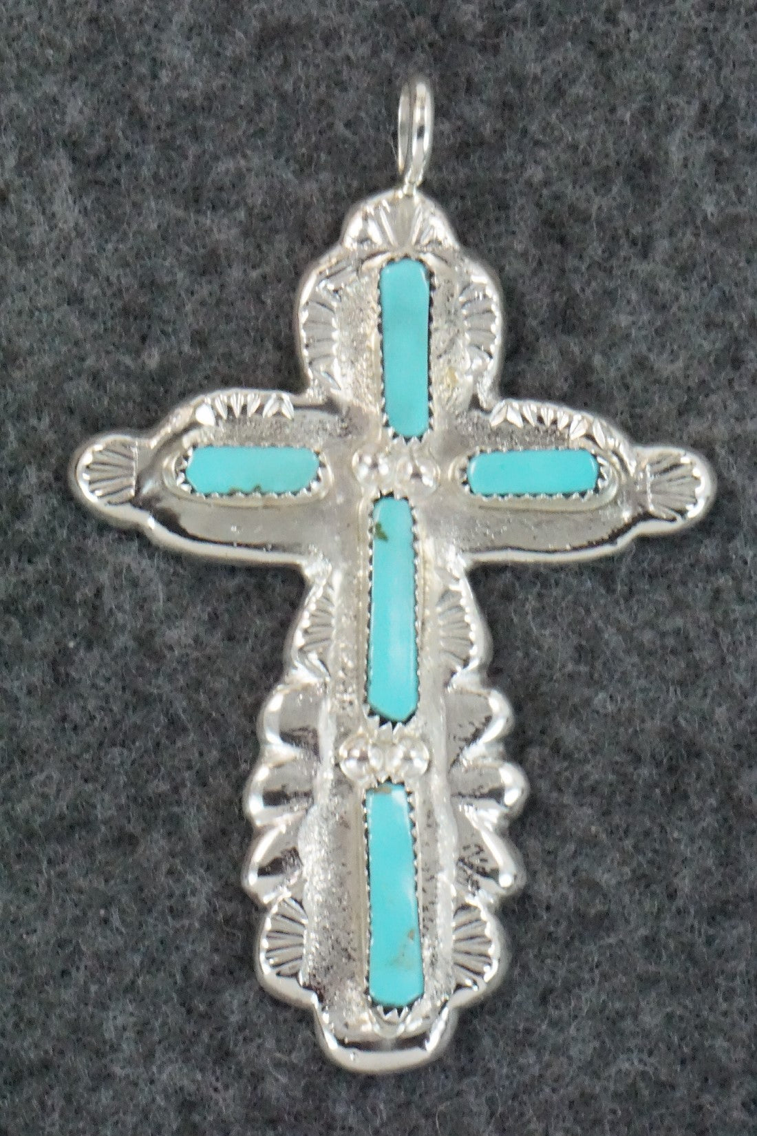 Turquoise & Sterling Silver Pendant - Verona Quam