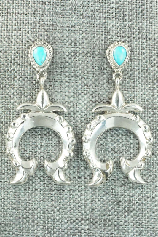 Turquoise & Sterling Silver Earrings - Annie Spencer