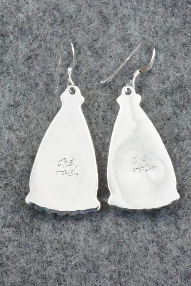 Turquoise & Sterling Silver Earrings - Verley Betone