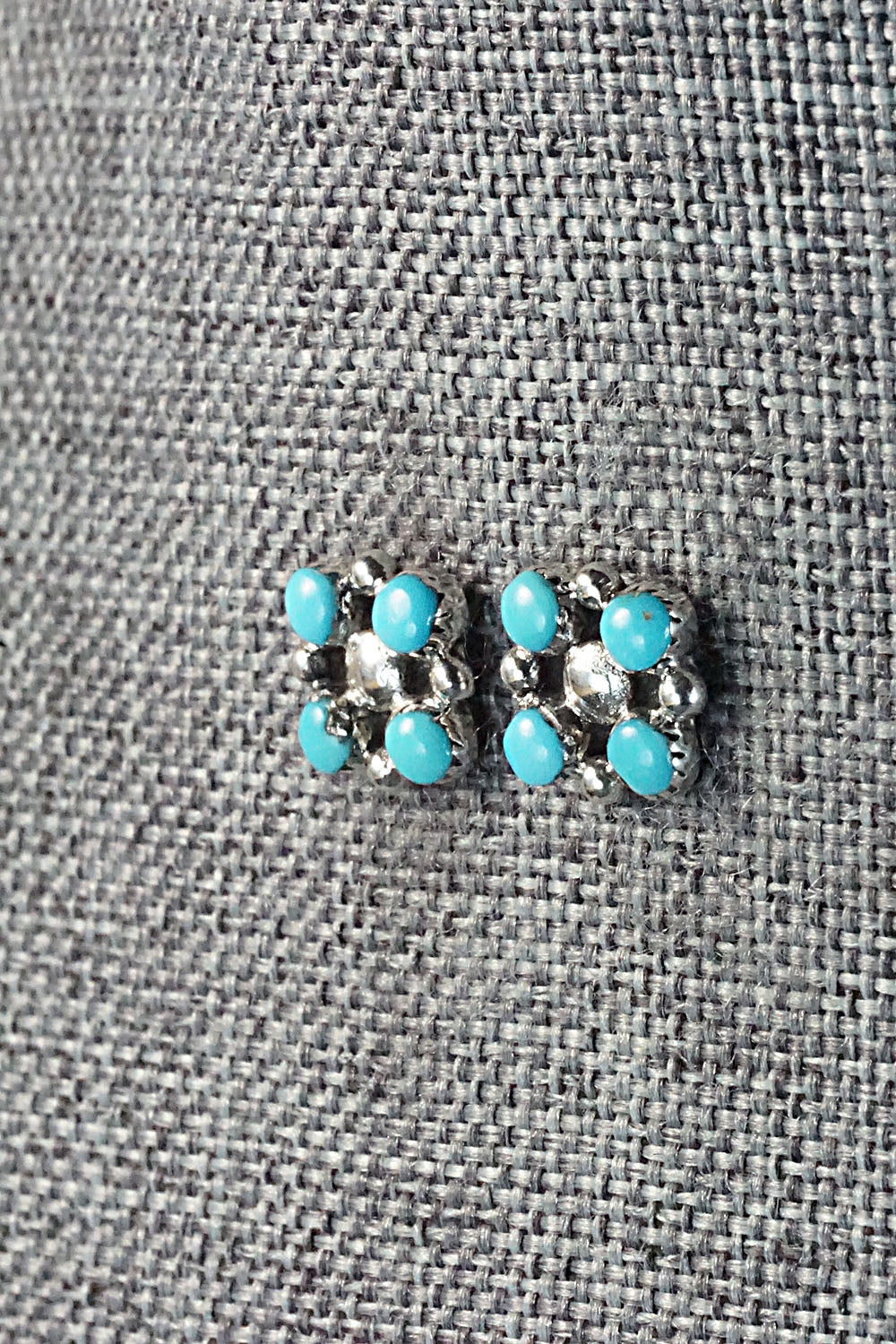 Turquoise & Sterling Silver Earrings - Maxine Malanie