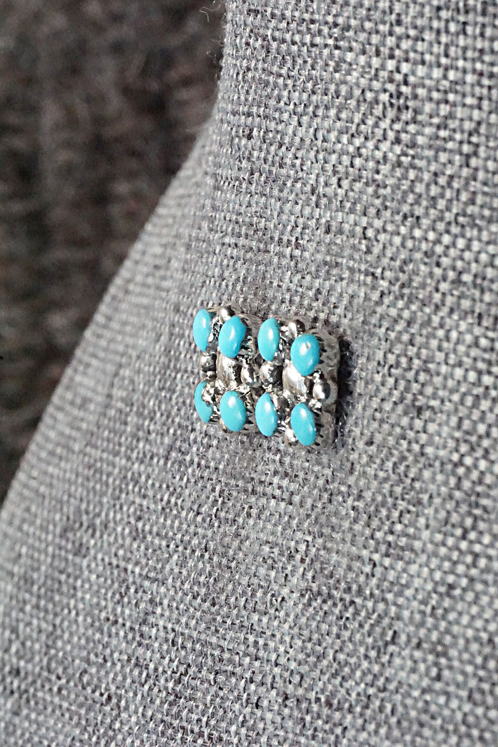 Turquoise & Sterling Silver Earrings - Maxine Malanie