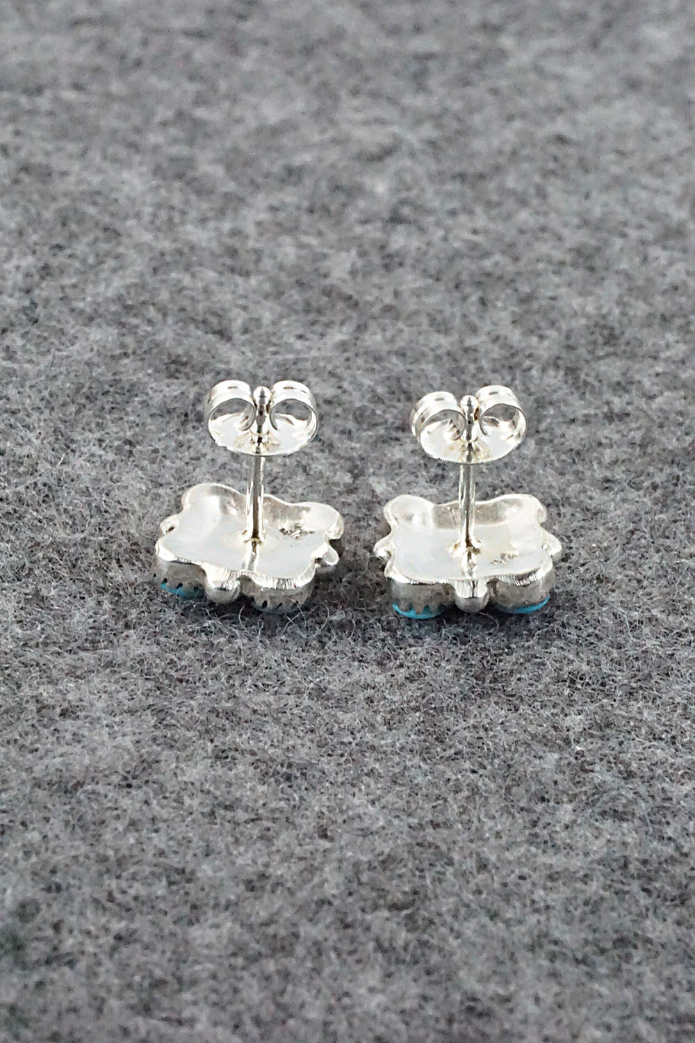 Turquoise & Sterling Silver Earrings - Maxine Malanie