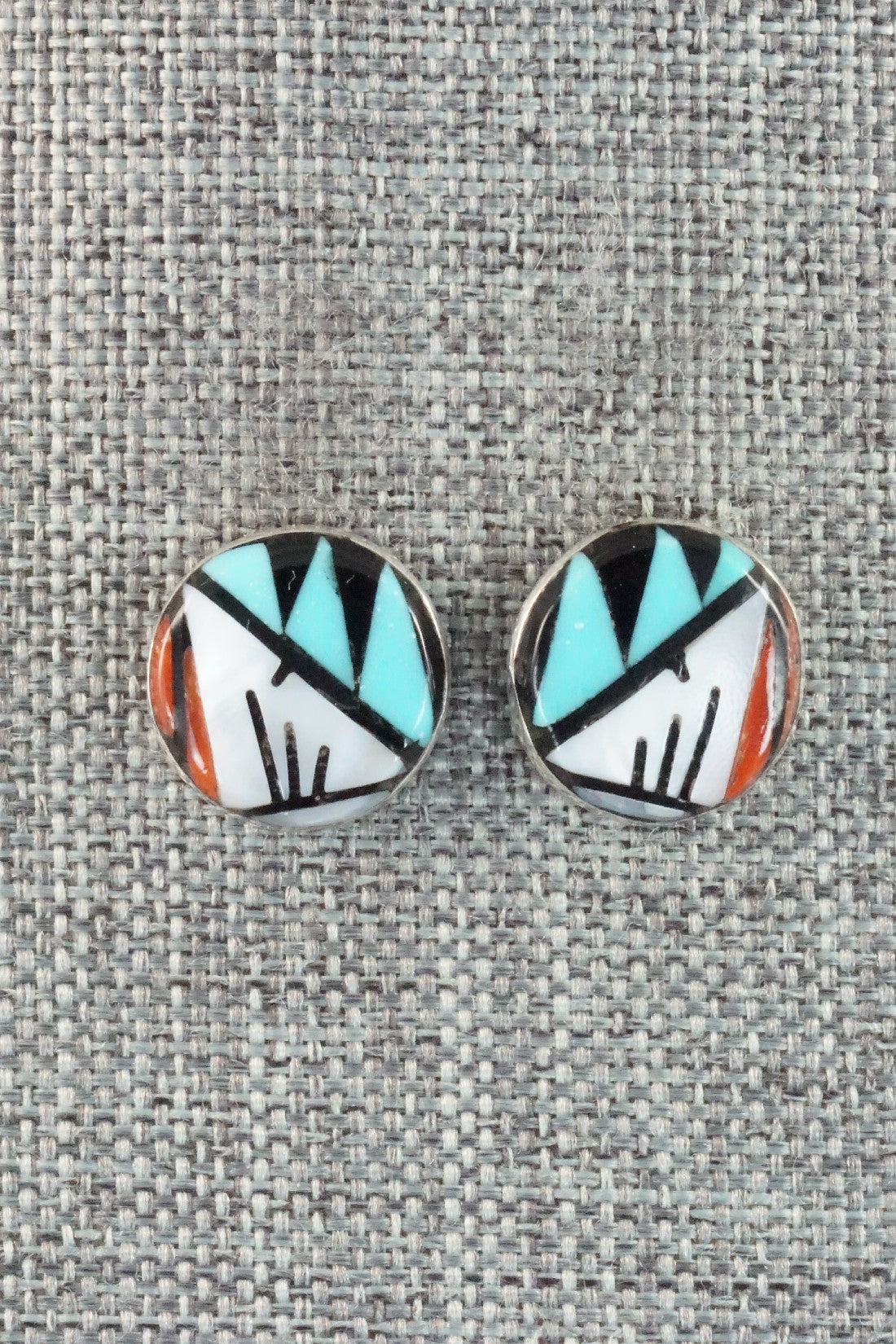 Multi Stone & Sterling Silver Earrings - Leif Esalio