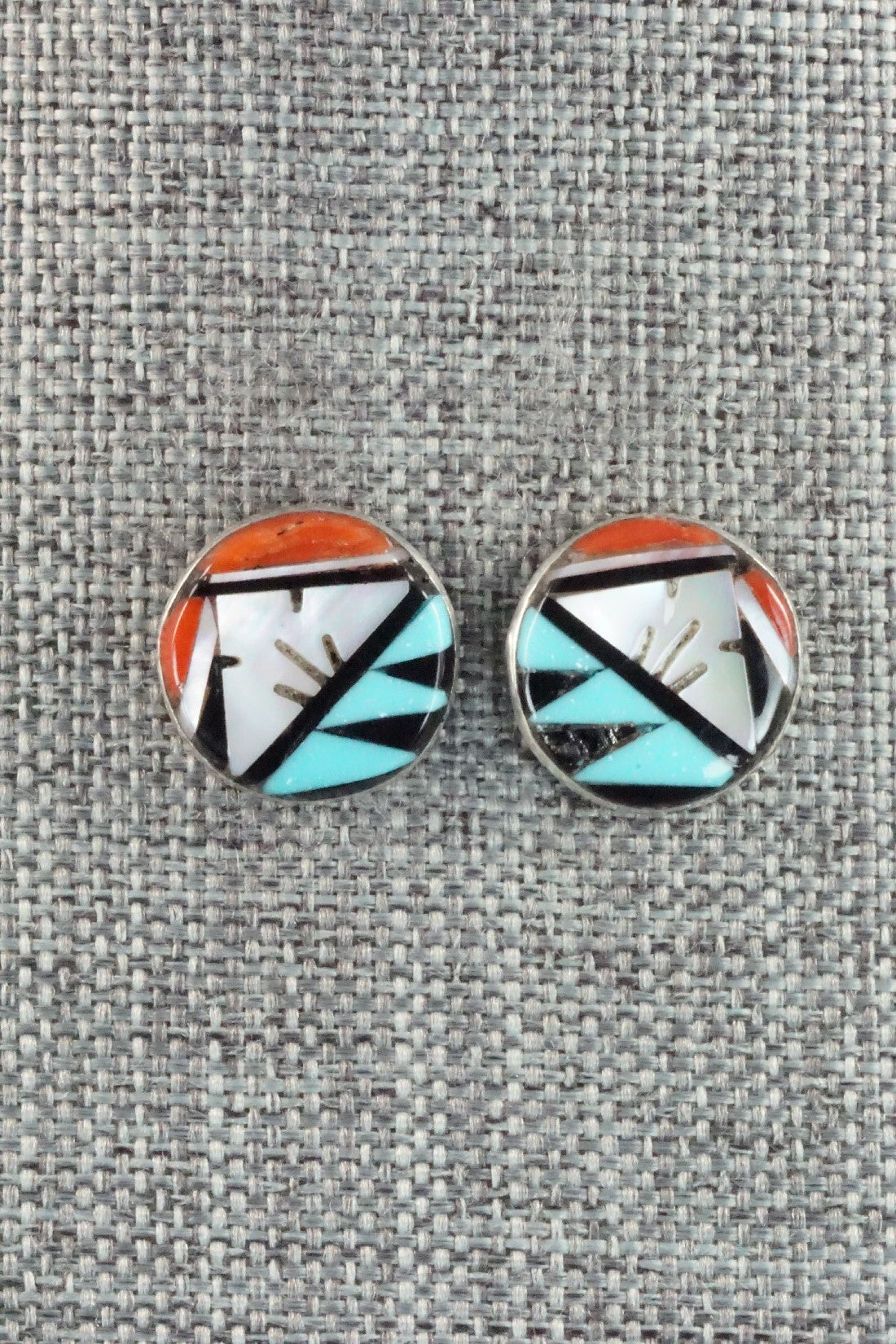 Multi Stone & Sterling Silver Earrings - Leif Esalio
