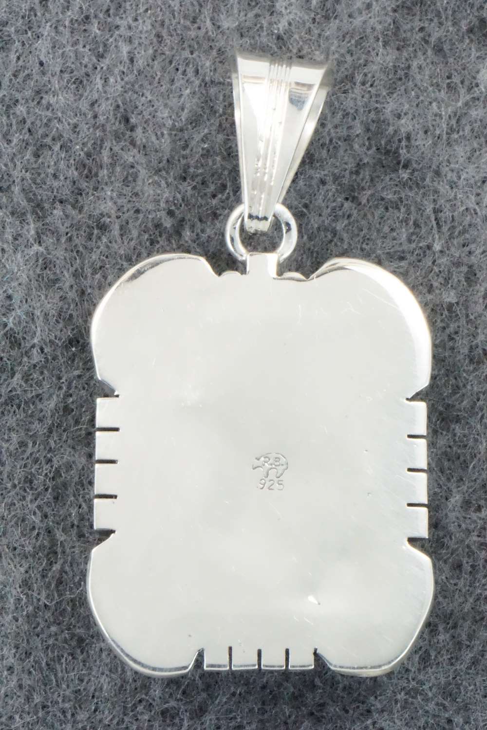 Turquoise & Sterling Silver Pendant - Samuel Yellowhair