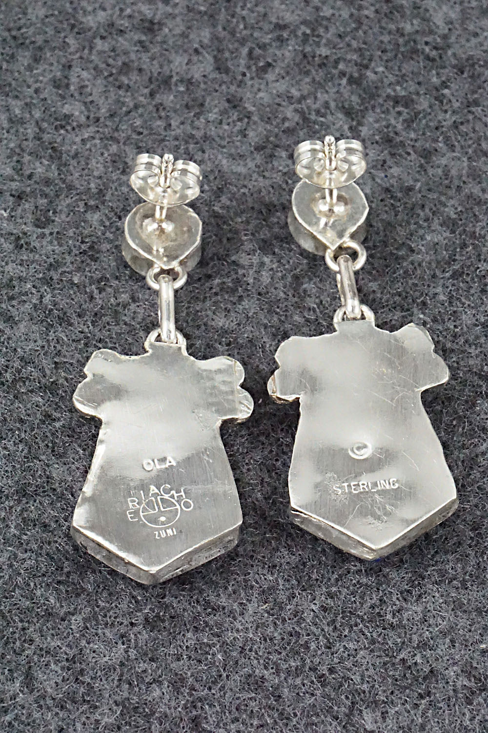 Multi Stone Inlay & Sterling Silver Earrings - Ola Eriacho