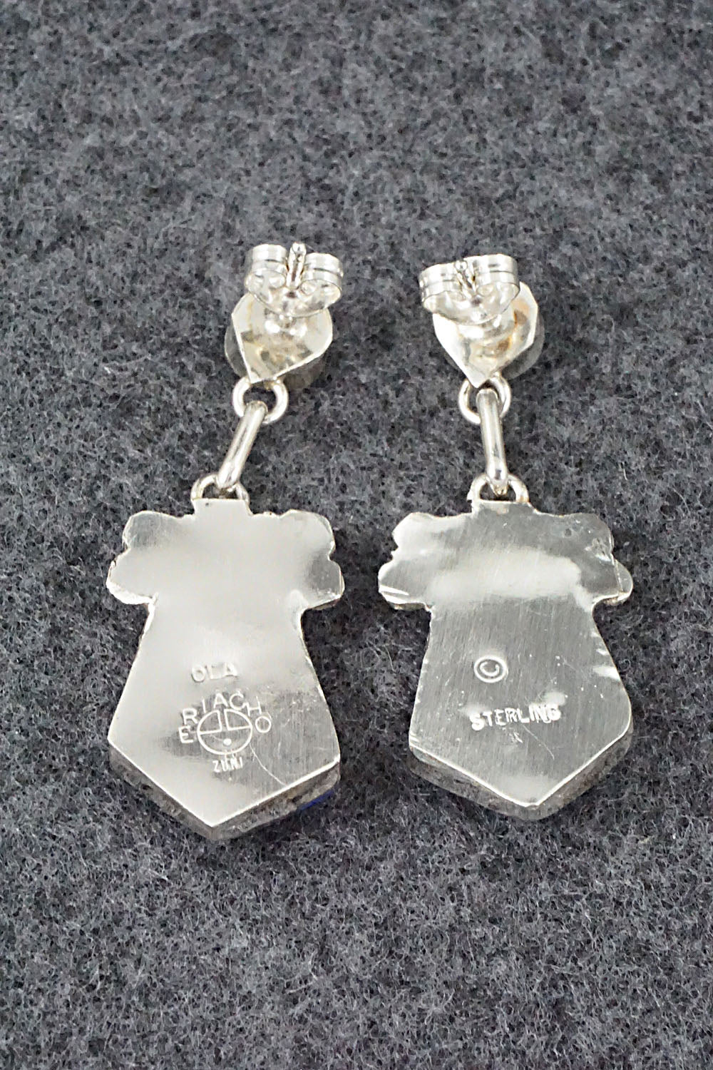 Multi Stone Inlay & Sterling Silver Earrings - Ola Eriacho