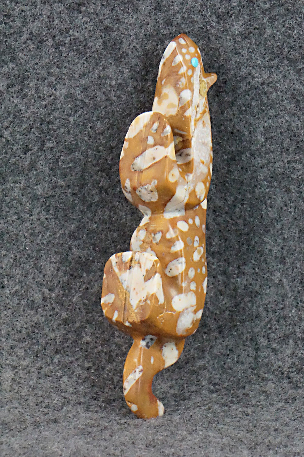 Mountain Lion Zuni Fetish Carving - Ronnie Lunasee