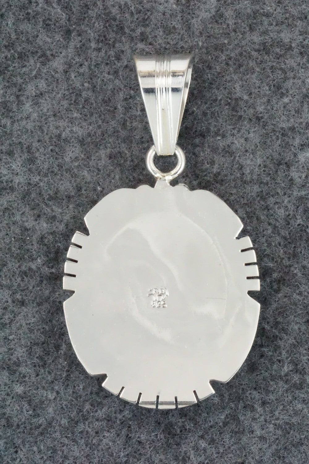 Turquoise & Sterling Silver Pendant - Samuel Yellowhair