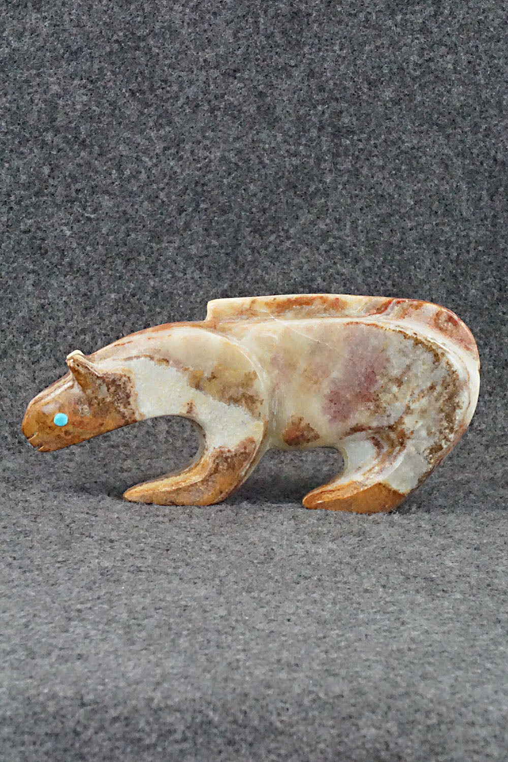 Mountain Lion Zuni Fetish Carving - Ronnie Lunasee