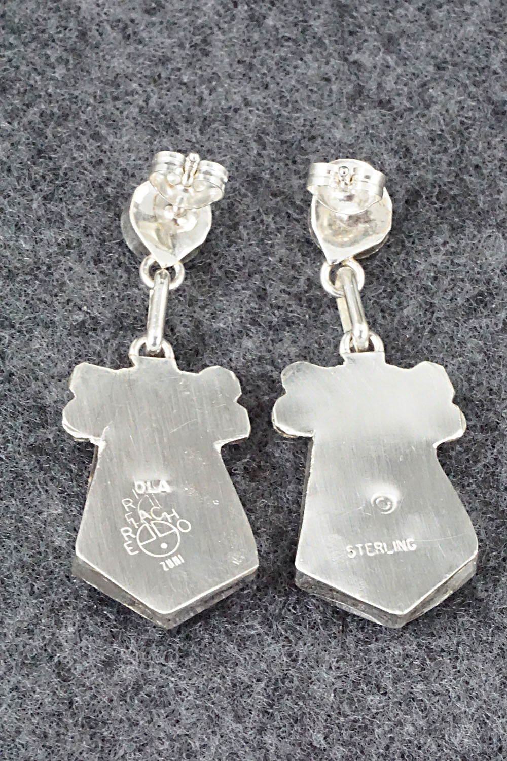 Multi Stone Inlay & Sterling Silver Earrings - Ola Eriacho