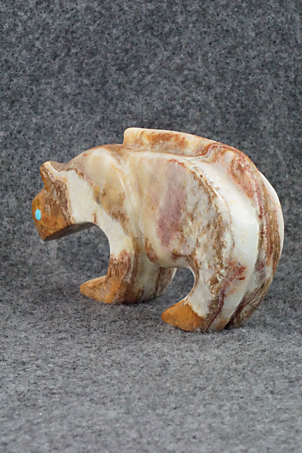 Mountain Lion Zuni Fetish Carving - Ronnie Lunasee