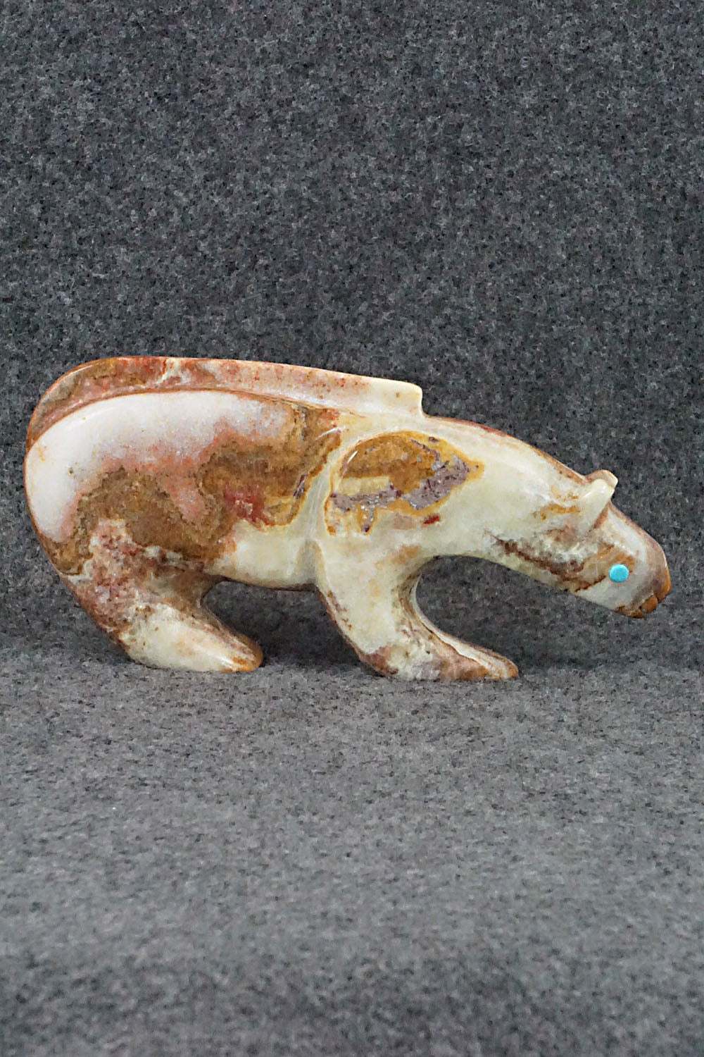 Mountain Lion Zuni Fetish Carving - Ronnie Lunasee