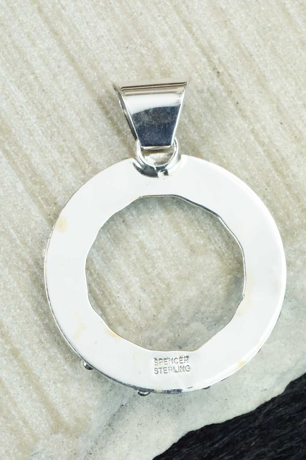 Turquoise & Sterling Silver Pendant - Spencer