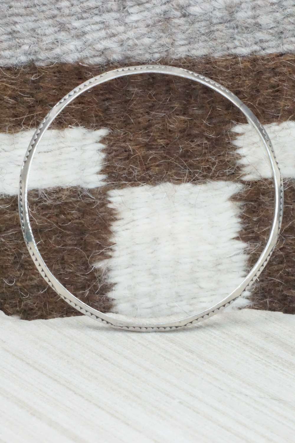Sterling Silver Bangle Cuff - Elaine Tahe
