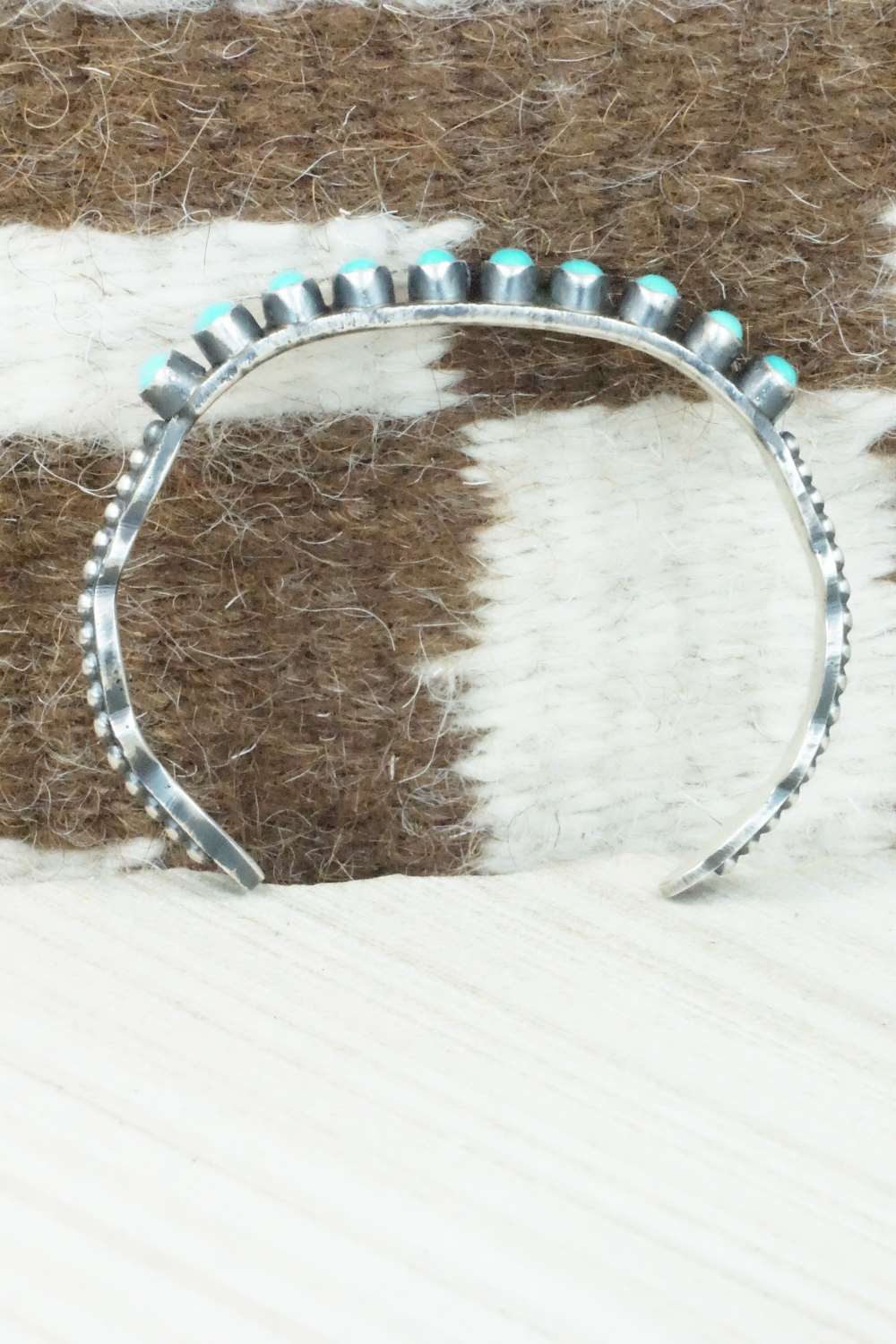Turquoise & Sterling Silver Bracelet - Shawn Cayatineto