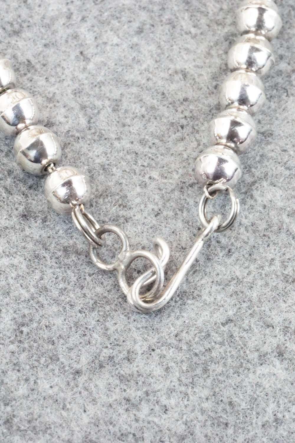 Multi Stone & Sterling Silver Inlay Necklace - Dennis Edaakie