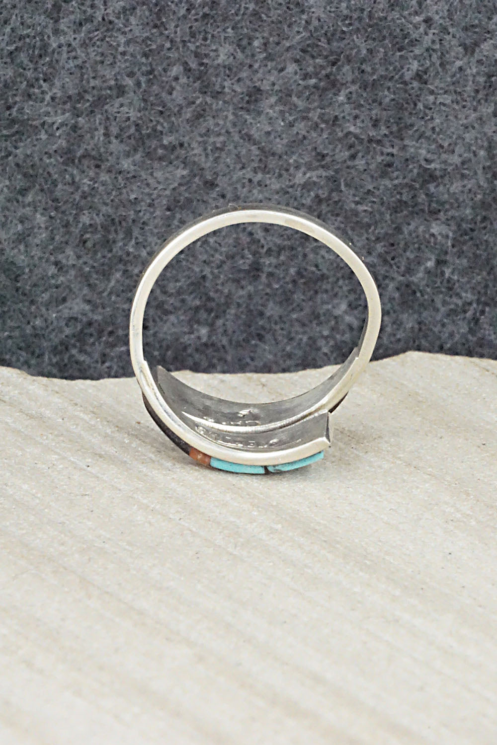 Multi Stone & Sterling Silver Ring - Mya Qualo - Size 7