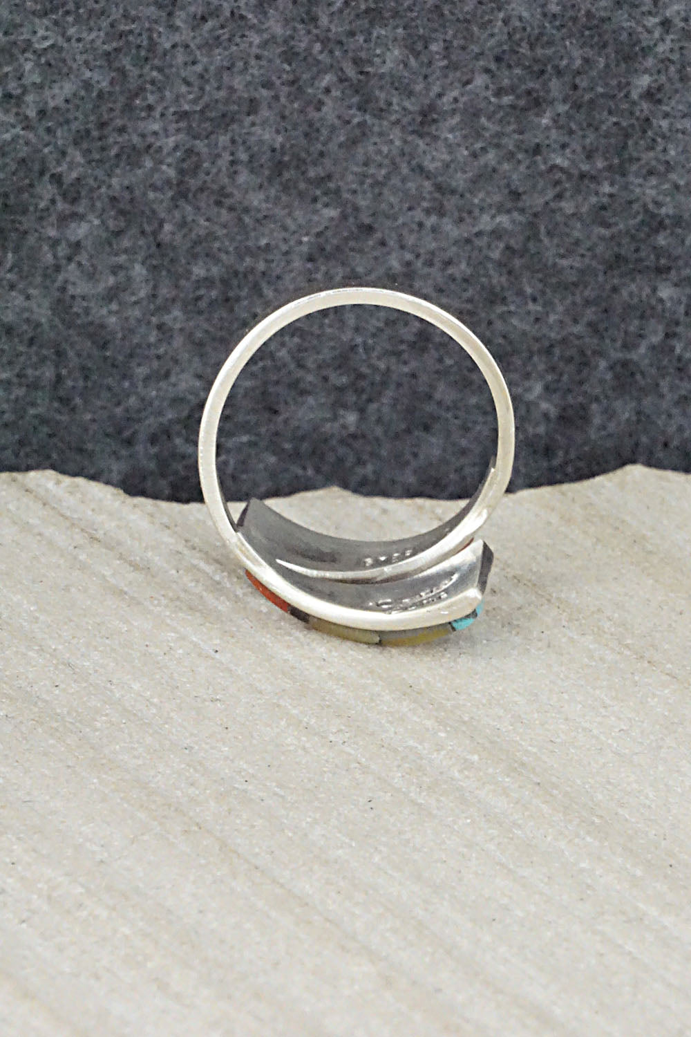 Multi Stone & Sterling Silver Ring - Mya Qualo - Size 6.5