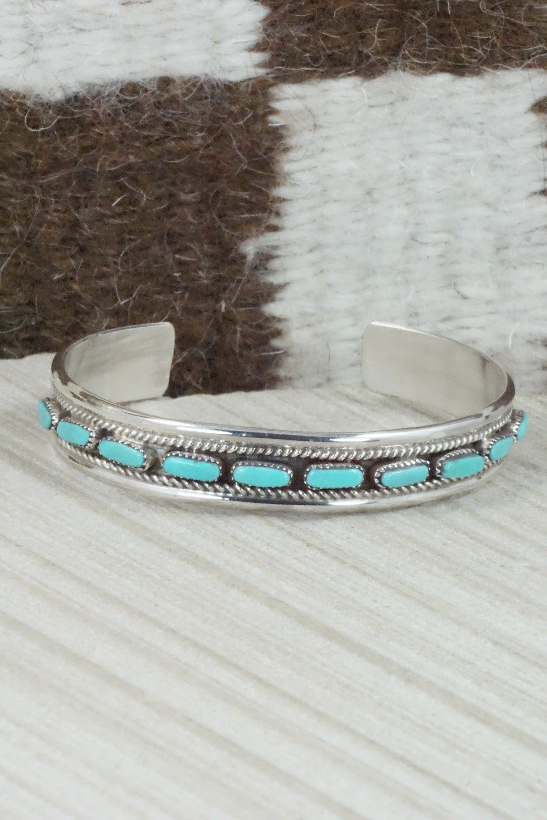 Turquoise & Sterling Silver Bracelet - Jean Paisano