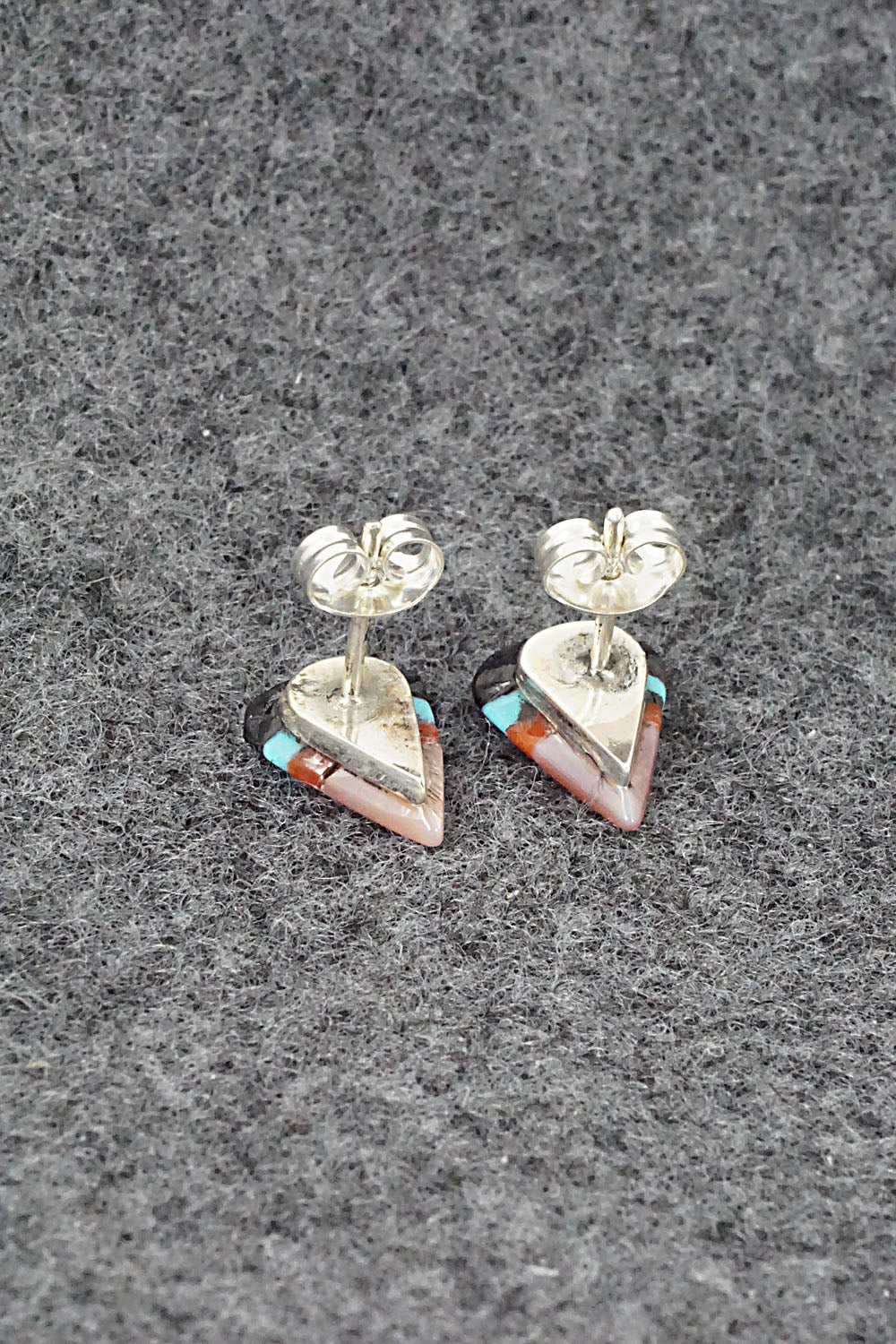 Multi Stone & Sterling Silver Earrings - Preston Walela