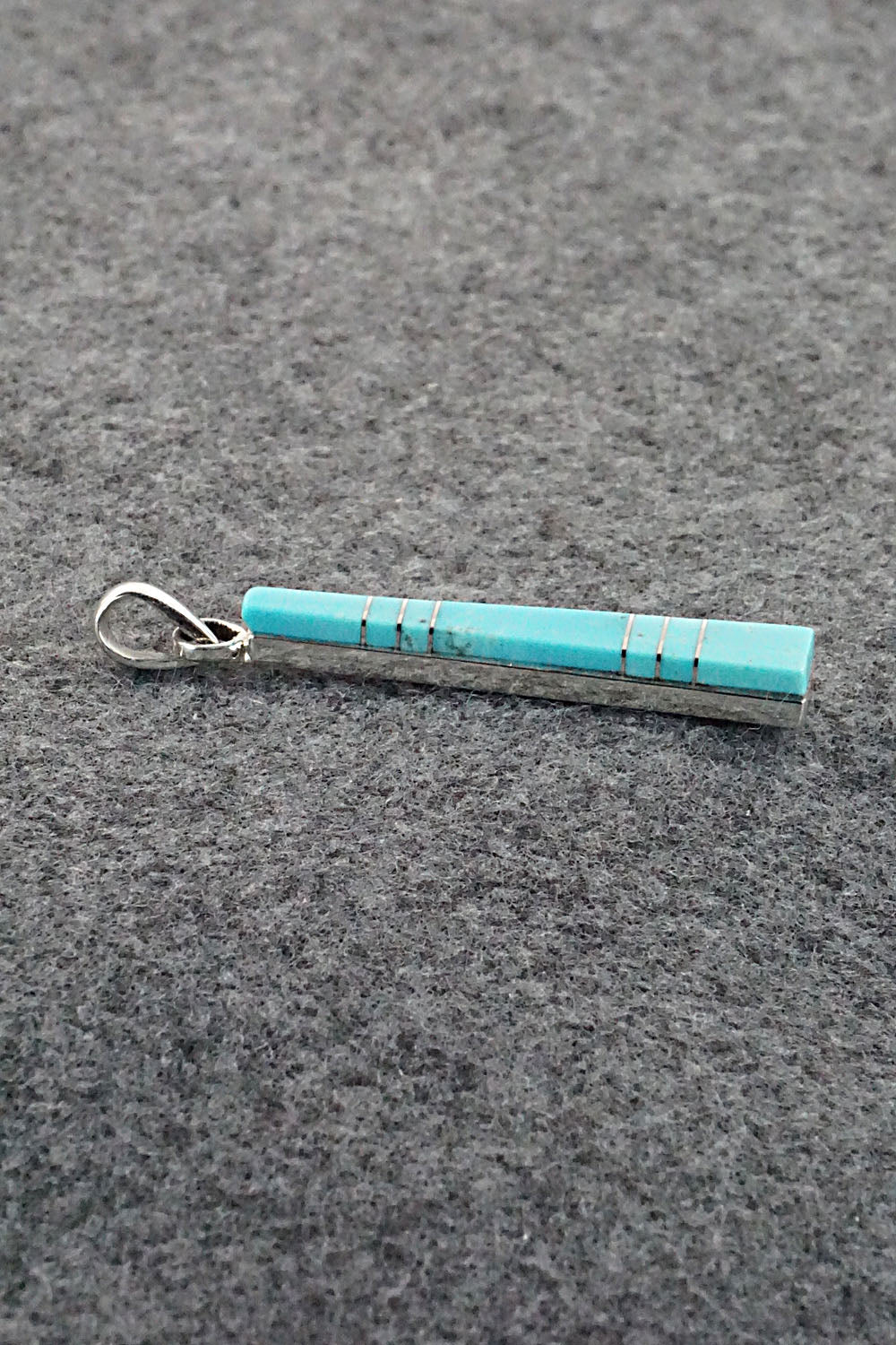 Turquoise & Sterling Silver Pendant - Madarrel Kallestewa