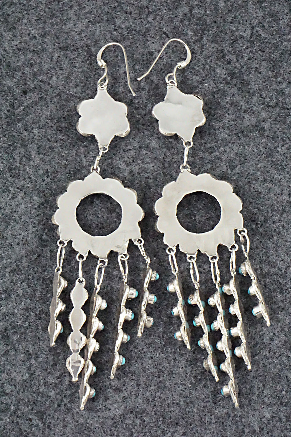 Turquoise & Sterling Silver Earrings - Waylon Johnson