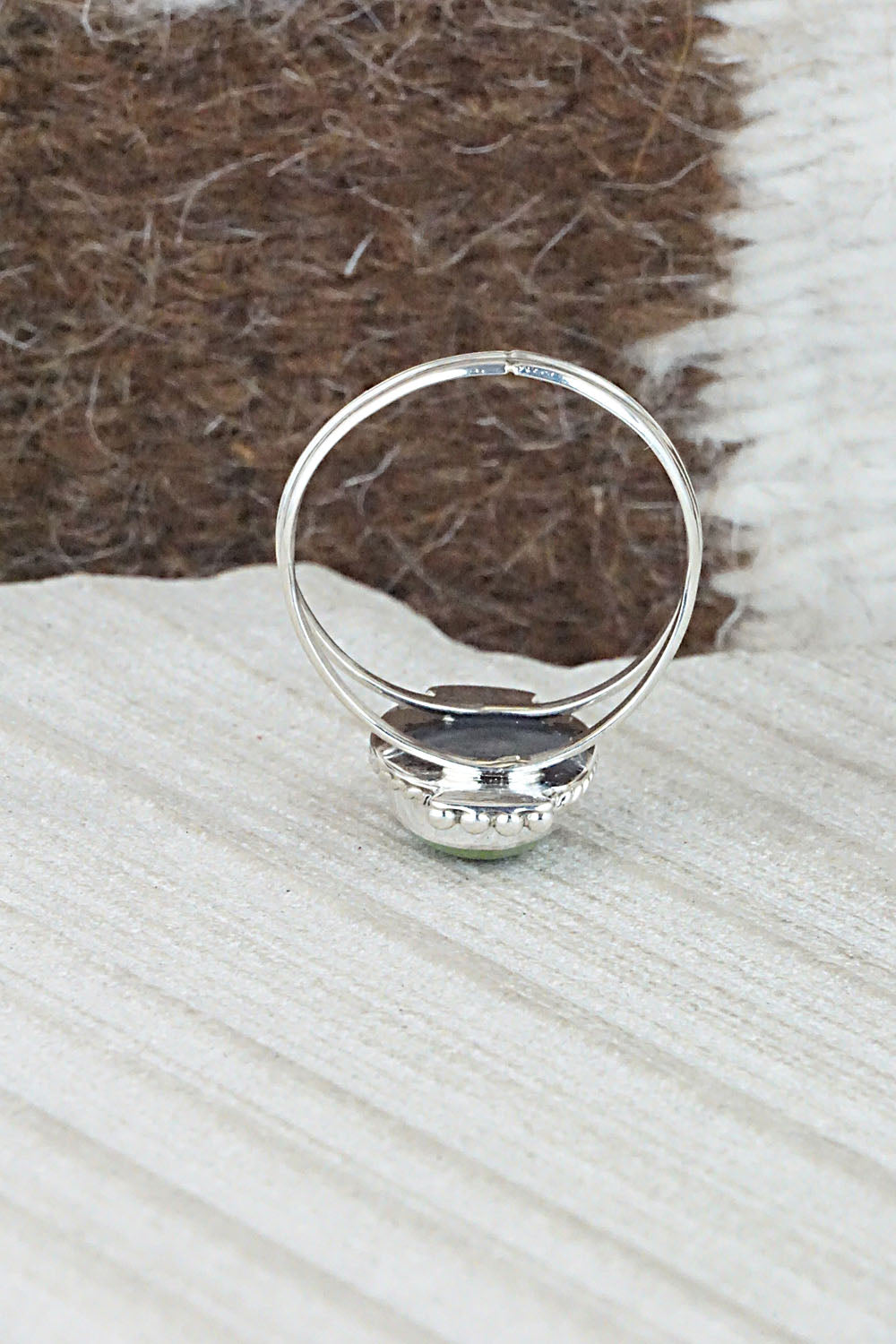 Turquoise and Sterling Silver Ring - Jan Mariano - Size 9.25