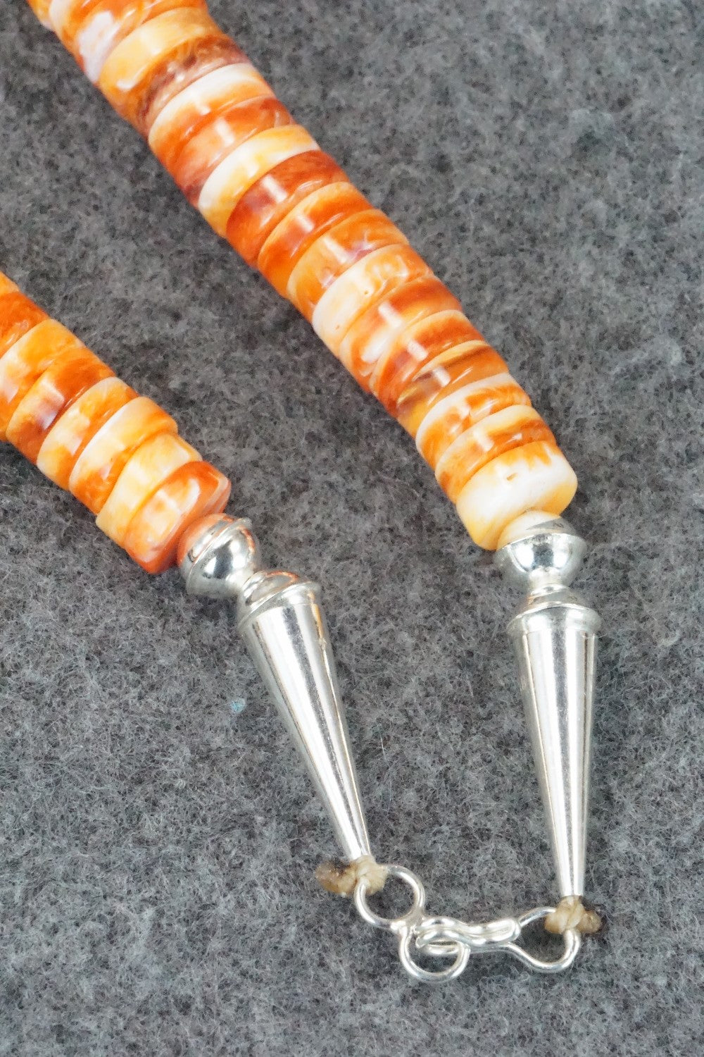 Spiny Oyster and Turquoise Necklace - Joe Garcia