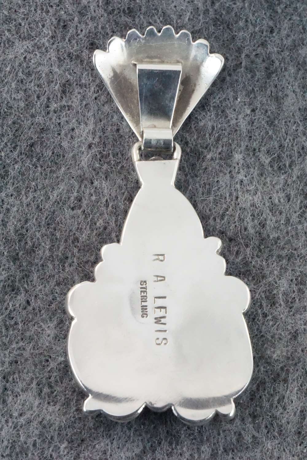 Turquoise & Sterling Silver Pendant - Roger Lewis