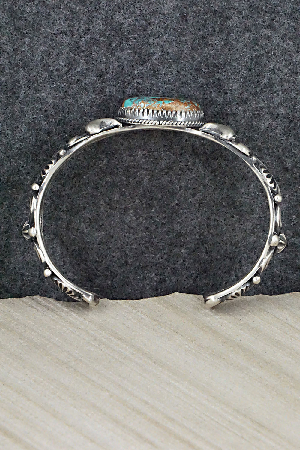 Turquoise & Sterling Silver Bracelet - Delbert Gordon