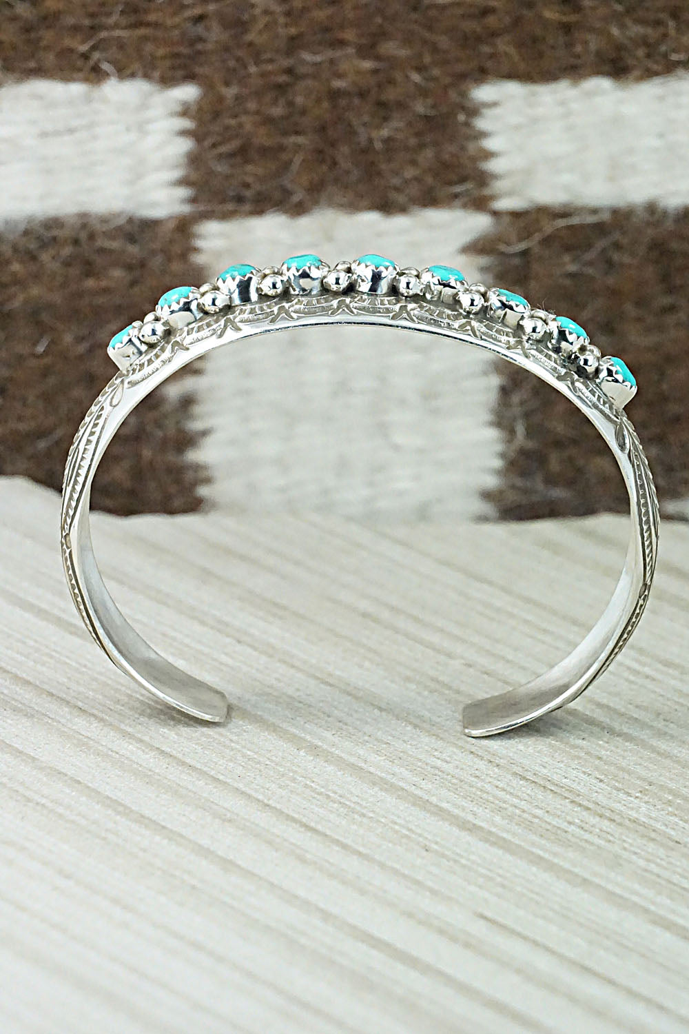 Turquoise & Sterling Silver Bracelet - Grace Silver
