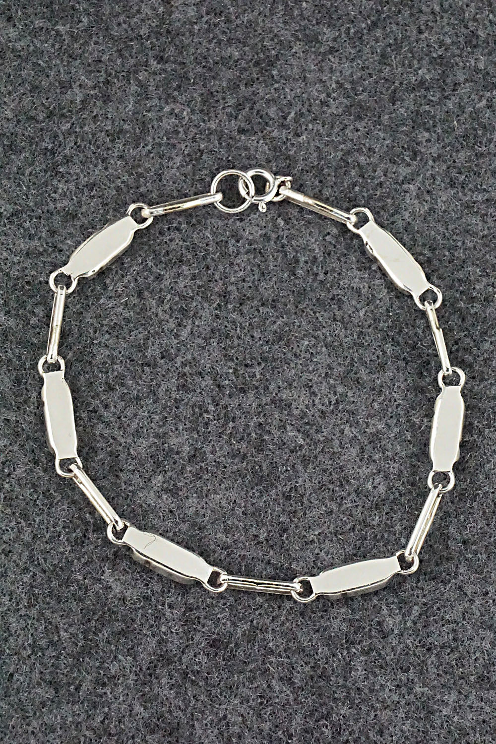 Turquoise & Sterling Silver Link Bracelet - Gina Dosedo