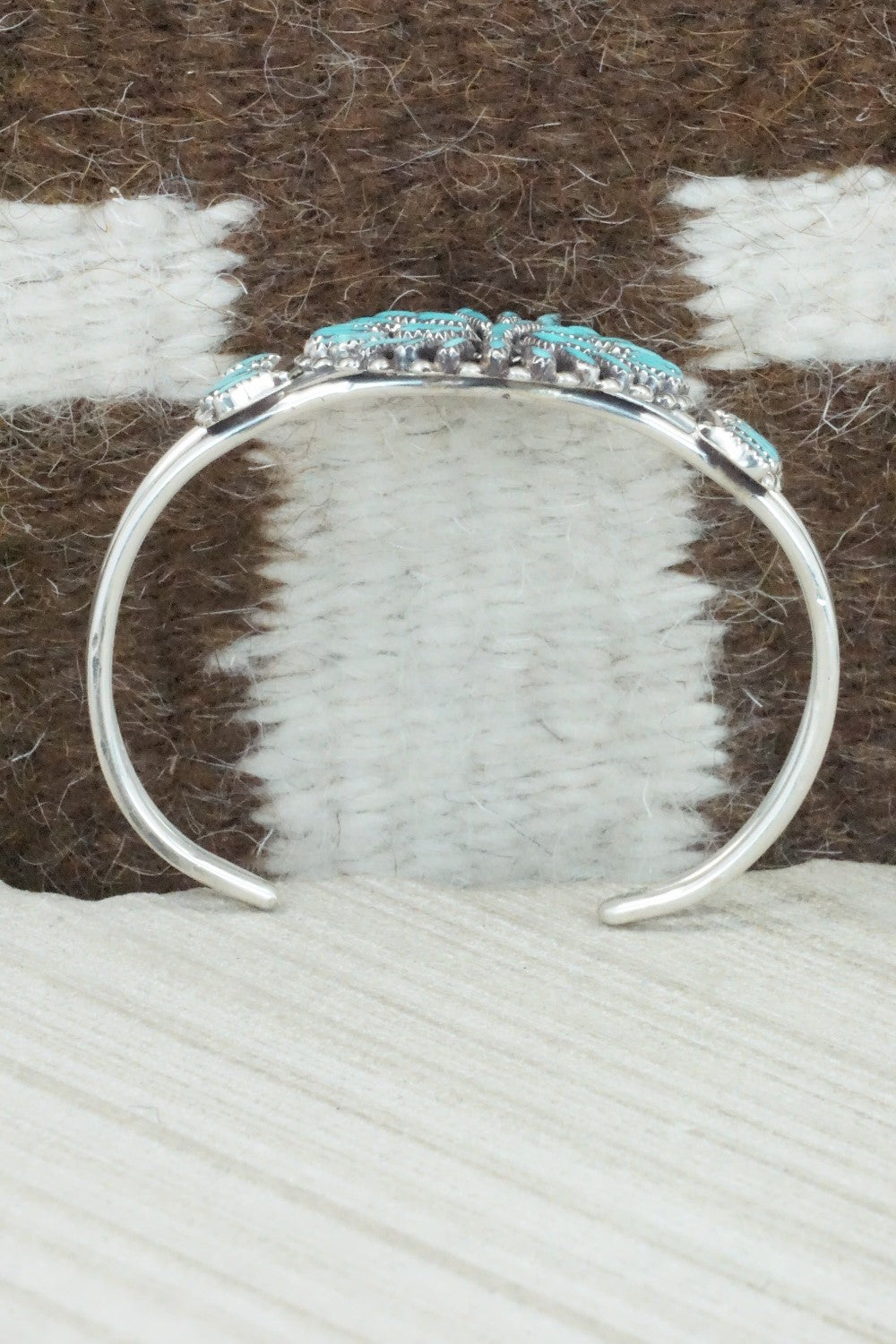 Turquoise & Sterling Silver Bracelet - Judy Wallace