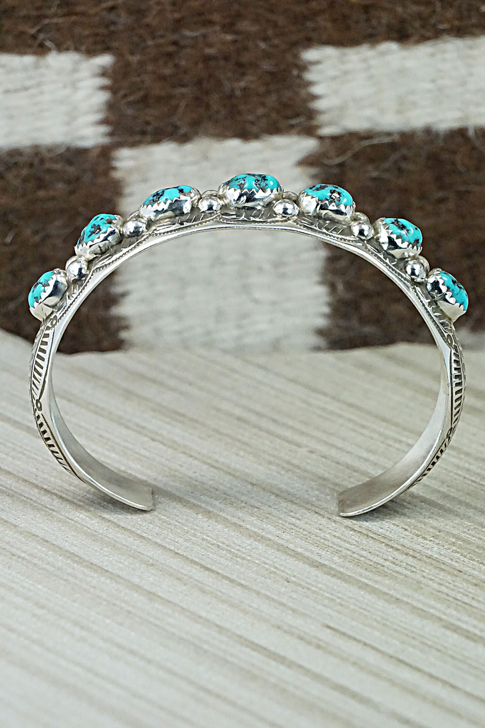 Turquoise & Sterling Silver Bracelet - Grace Silver