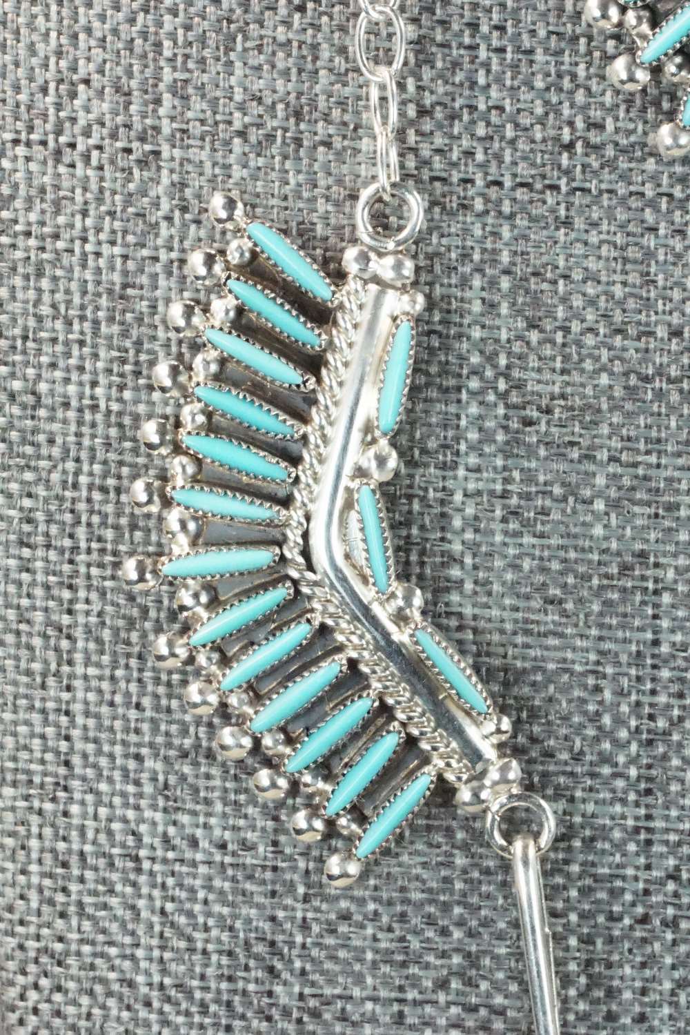 Turquoise & Sterling Silver Jewelry Set - Cordelia Waatsa