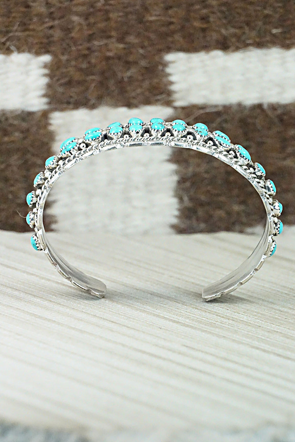Turquoise & Sterling Silver Bracelet - Tina Jones