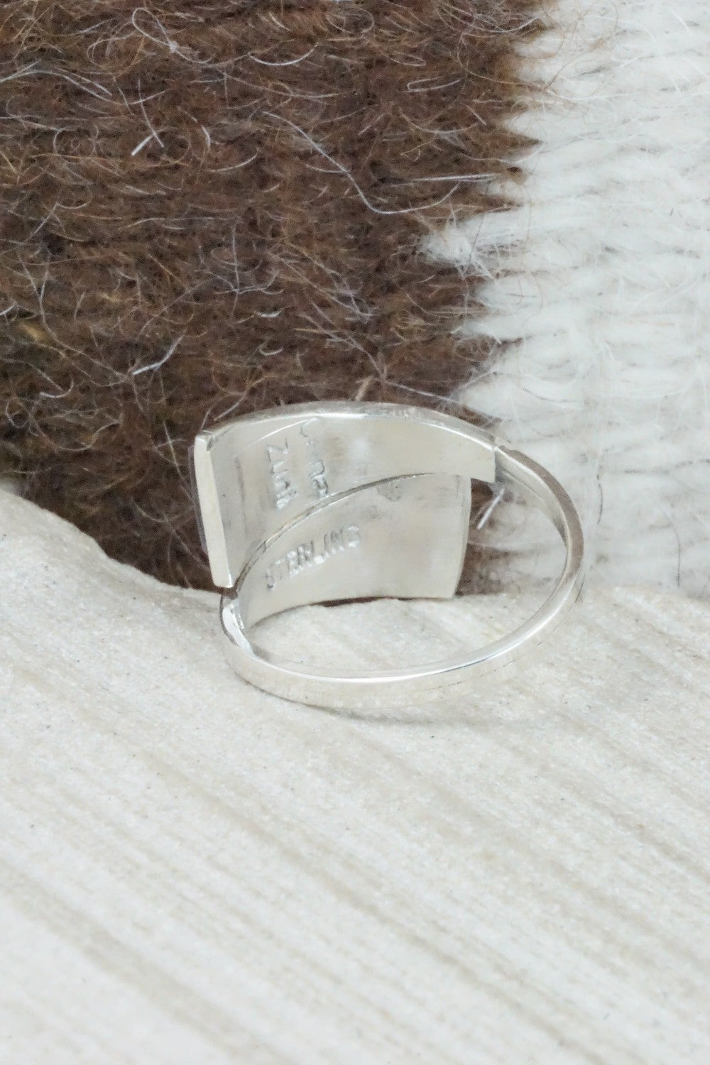 Multi Stone & Sterling Silver Ring - Cena Zuni - Size 7