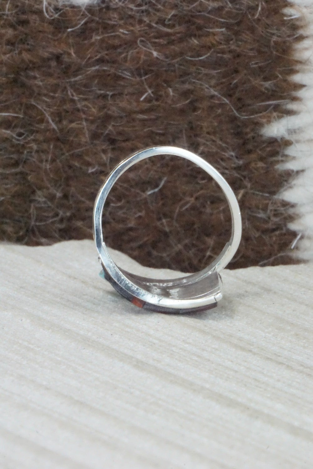 Multi Stone & Sterling Silver Ring - Cena Zuni - Size 7