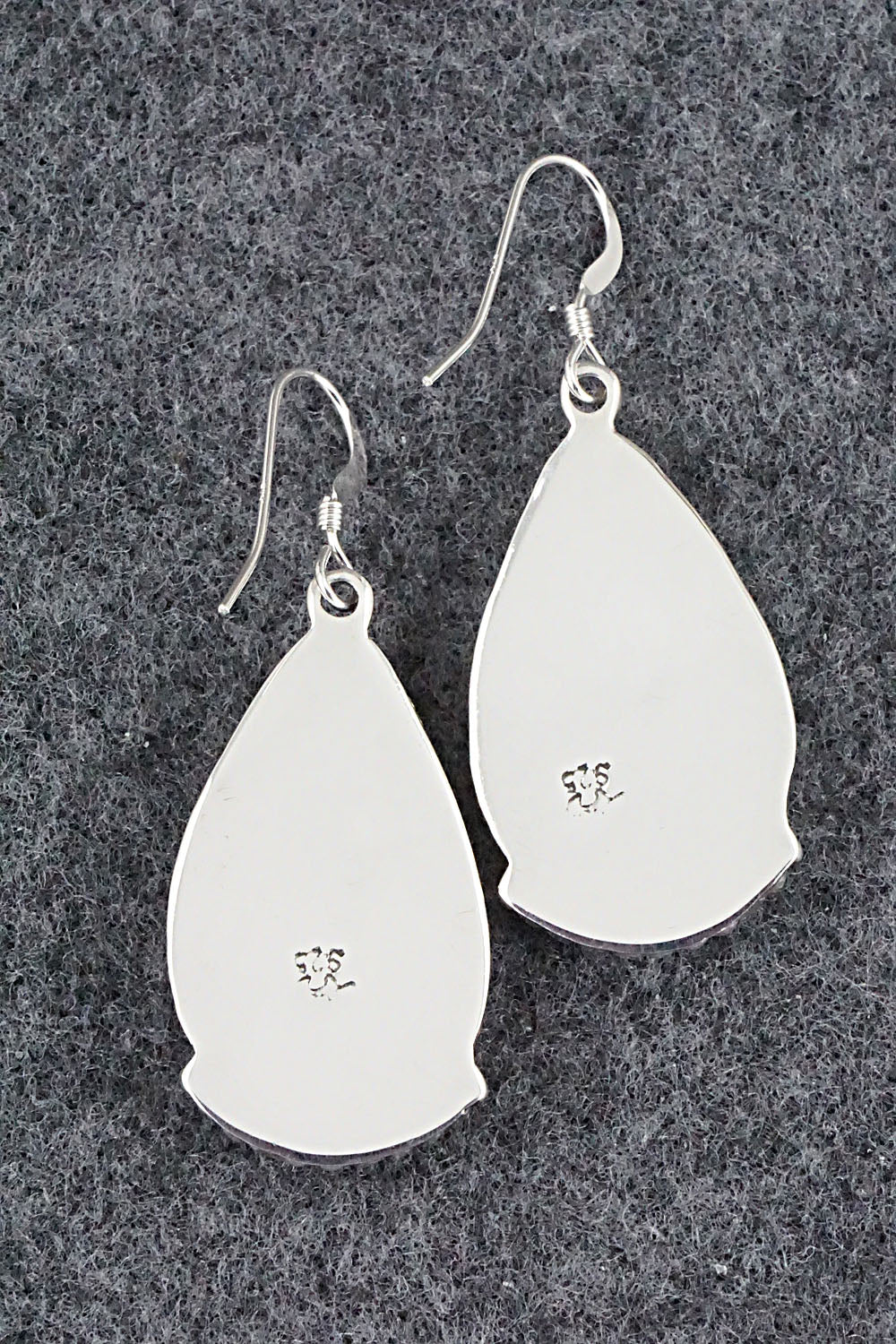 Spiny Oyster & Sterling Silver Earrings - Sharon McCarthy